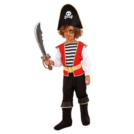 Costume Carnaval Copii - Costum pirat Jack KidMania® pentru baieti - KidMania.ro