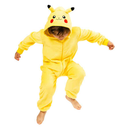 Costum Pokemon Pikachu cu gluga pentru copii - KidMania.ro [1]