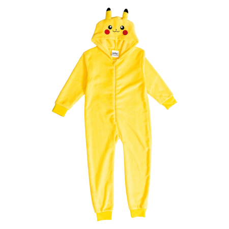 Costum Pokemon Pikachu cu gluga pentru copii - KidMania.ro [2]