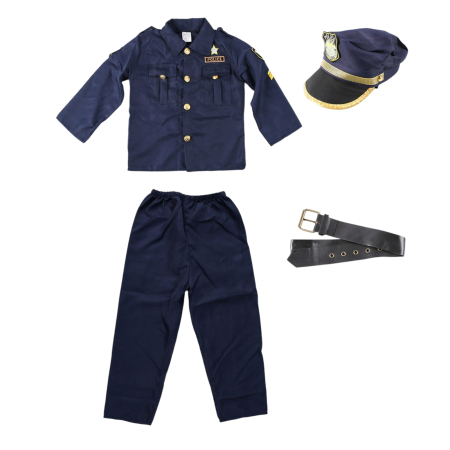 Costum politist KidMania® cu sapca pentru copii - KidMania.ro [2]