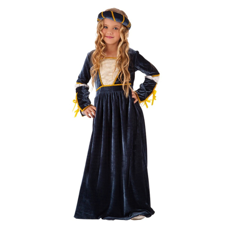 Costume Printese - Costum medieval Julieta KidMania® pentru fete - KidMania.ro