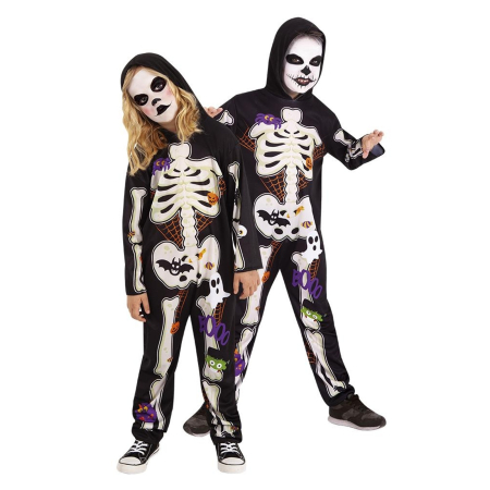 Costume Carnaval Copii - Costum Schelet KidMania® pentru copii - KidMania.ro