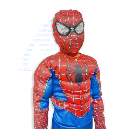 Costum Spider-Man KidMania® cu muschi, masca cu lumini si doua manusi lansator pentru copii - KidMania.ro [9]