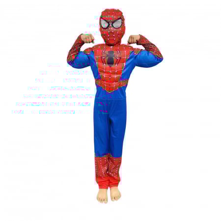 Costum Spider-Man KidMania® cu muschi, masca cu lumini si doua manusi lansator pentru copii - KidMania.ro [2]