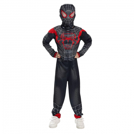 Costum Spiderman negru KidMania® cu muschi si doua manusi lansator pentru copii - KidMania.ro [3]