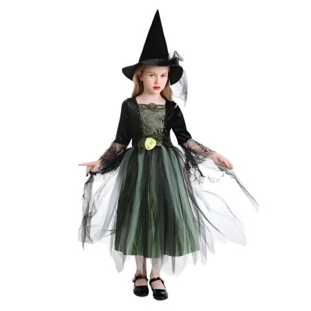 Costume Vrajitoare Copii - Costum vrajitoarea padurii KidMania® pentru fete - KidMania.ro
