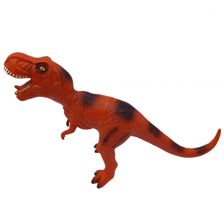 Figurina dinozaur T-Rex din cauciuc cu sunete, portocaliu, 46 cm [3]