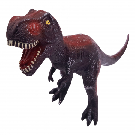 Figurina dinozaur T-Rex din cauciuc cu sunete, maro, 46 cm [1]