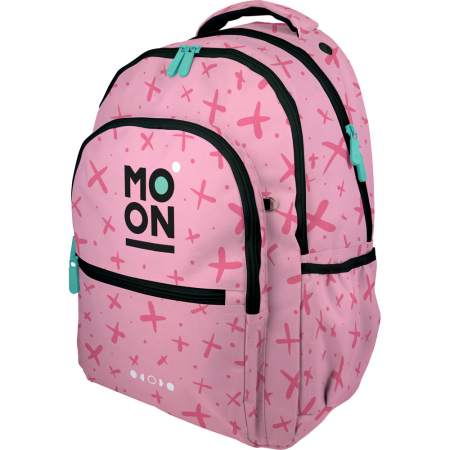 Rechizite - Ghiozdan ergonomic Moon Rosa pentru copii