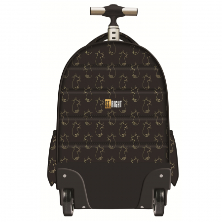 Ghiozdan Troler ST.Right, colectia Golden Cats, TB01, roti silicon, 44x32x25 cm - KidMania.ro [1]