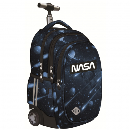 Rechizite - Ghiozdan Troler ST.Right, colectia NASA Planets, TB01, roti silicon, 44x32x25 cm - KidMania.ro