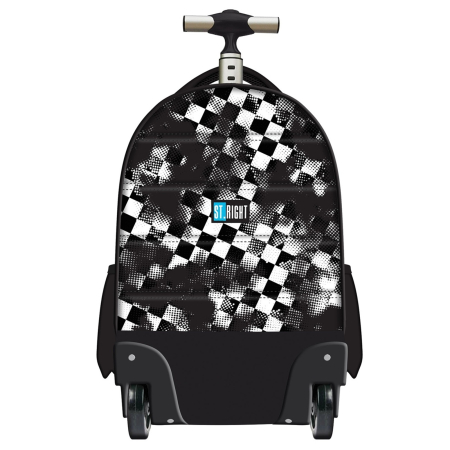 Ghiozdan Troler ST.Right, colectia Race Check, TB01, roti silicon, 44x32x25 cm - KidMania.ro [1]
