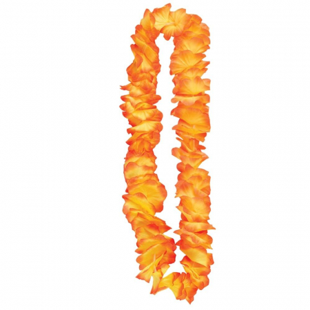 Accesorii diverse - Ghirlanda hawaiana cu floricele portocalii pentru copii