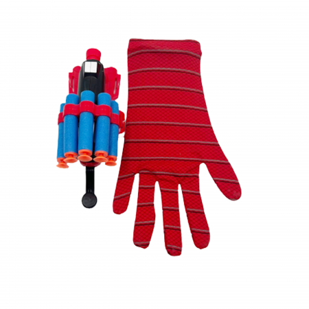 Manusa lansator cu ventuze din burete Spider, pentru copii, 3 ani [2]