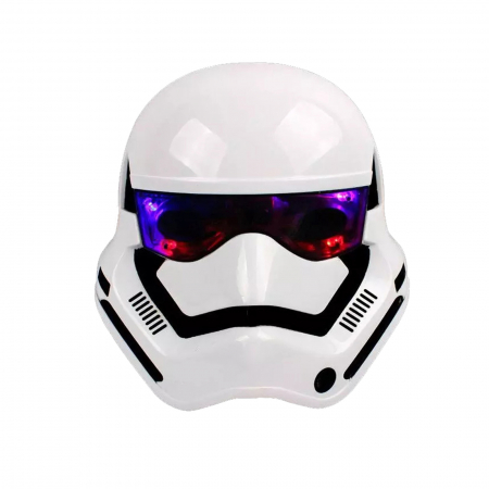 Masca Stormtrooper pentru copii, LED, marime universala, alba [0]