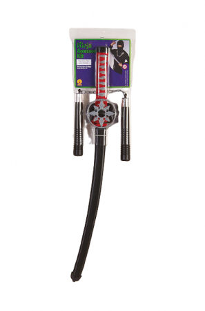 Scuturi si arme de jucarie - Set sabie ninja cu accesorii pentru baieti