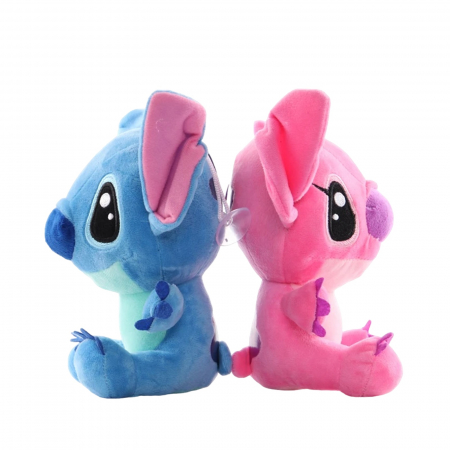 Set 2 jucarii de plus Stitch si Angel KidMania® cu ventuza, Lilo si Stitch, pentru copii - KidMania.ro [1]