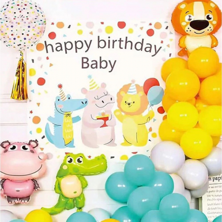 Arcade Baloane - Set arcada baloane Jungle Party - KidMania.ro