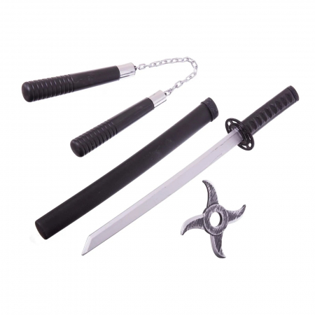 Scuturi si arme de jucarie - Set arme ninja KidMania® pentru adulti - KidMania.ro