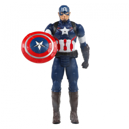Set costum Captain America clasic cu muschi si figurina cu sunete pentru baieti [1]