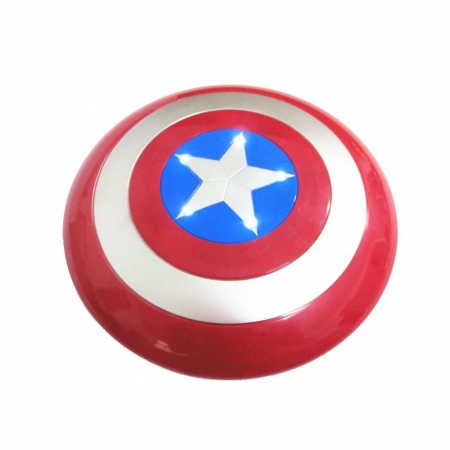 Set costum clasic cu muschi Captain America si scut cu sunete si lumini pentru baiat - Kidmania.ro [1]