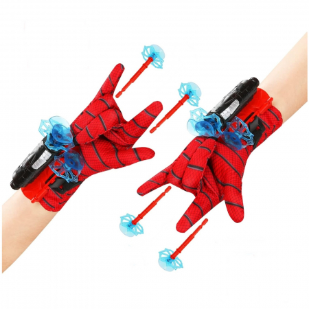 Set costum Spiderman KidMania® cu muschi si doua manusi lansator cu ventuze pentru copii - KidMania.ro [2]