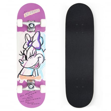 Skateboarduri si Penny Board - Skateboard mare din lemn Minnie Pink, Disney​​​​​​​ - kidmania.ro