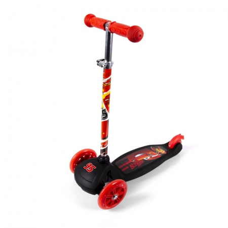 Trotineta cu 3 roti Cars, Disney, 2+, rosu, pentru copii - KidMania.ro [0]