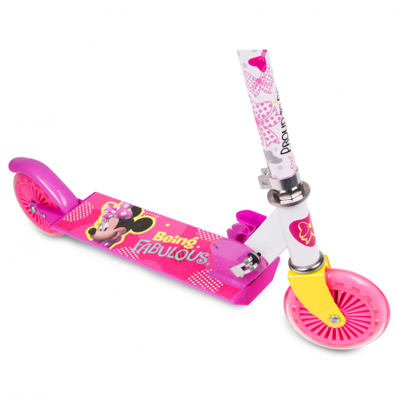 Trotineta pliabila cu 2 roti Minnie Mouse, Disney, 6+, roz, pentru copii - KidMania.ro [2]
