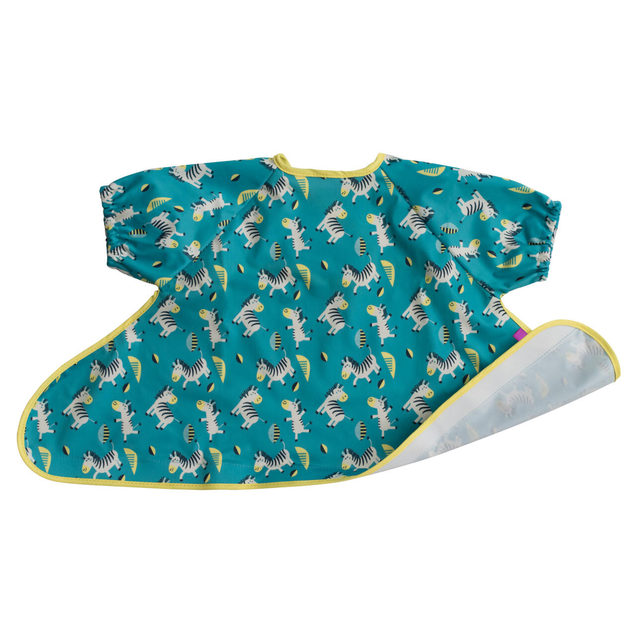 Accesorii hranire - Baveta cu maneci scurte  - Zebre vesele