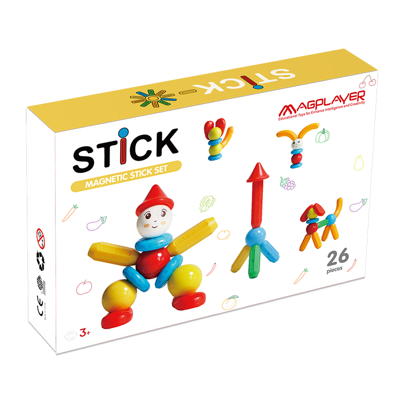 Set de constructie magnetic - STICK (26 piese) [1]