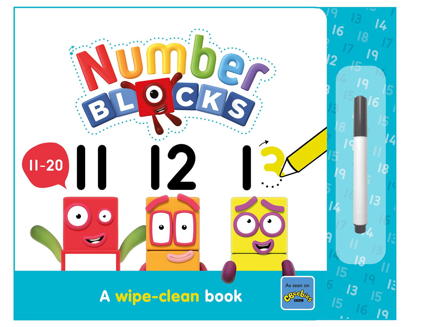 Librarie - Carticica Scriu si sterg -  Numberblocks 11-20