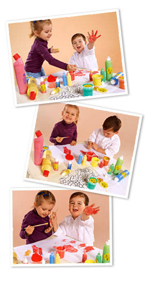 Vopsea pentru pictura cu degetele - MINI [4]