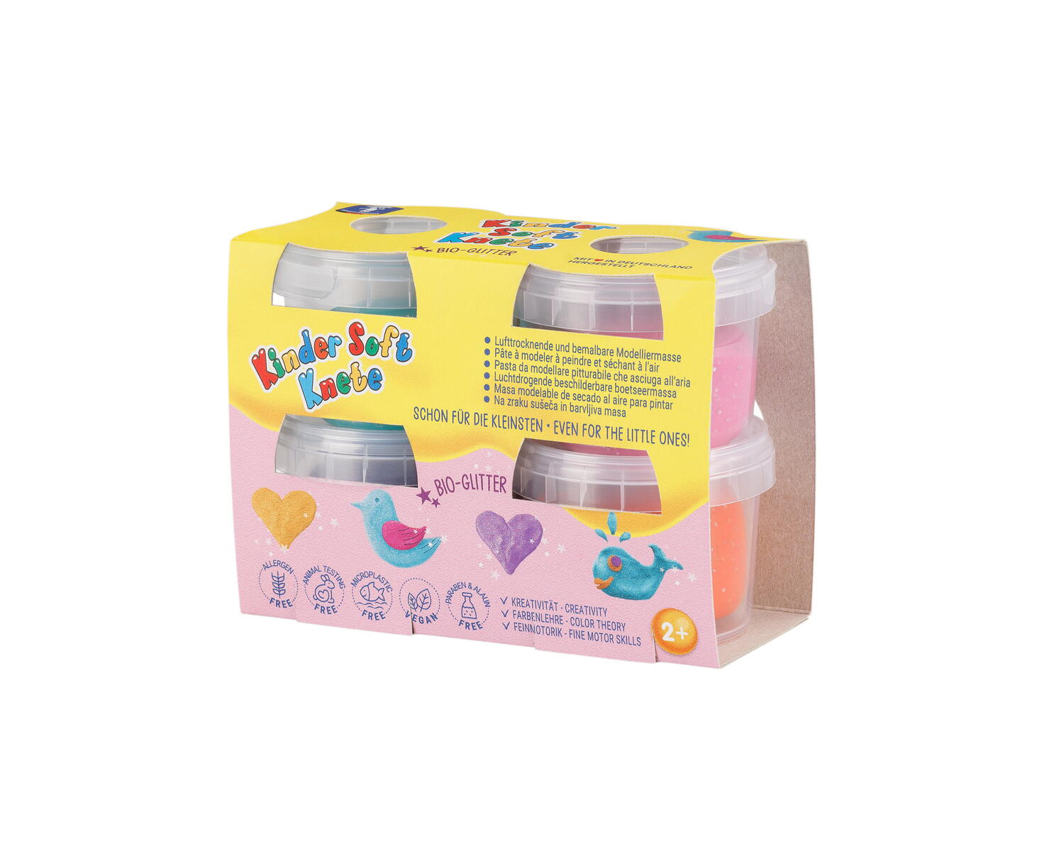 Jucarii creative - Plastilina non-toxica Kinder cu sclipici