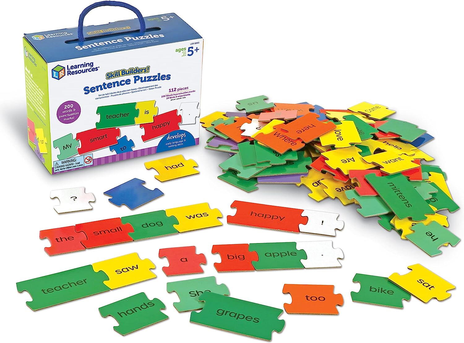 Jucarii Educative - Set activitati educative - Puzzle cu propozitii (lb.engleza)