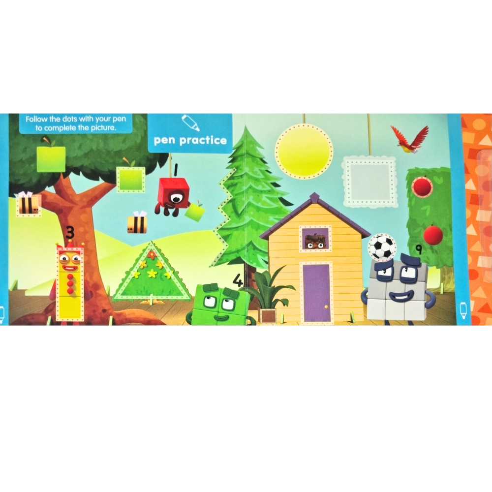 Carticica Scriu si sterg  Numberblocks - Forme geometrice [3]