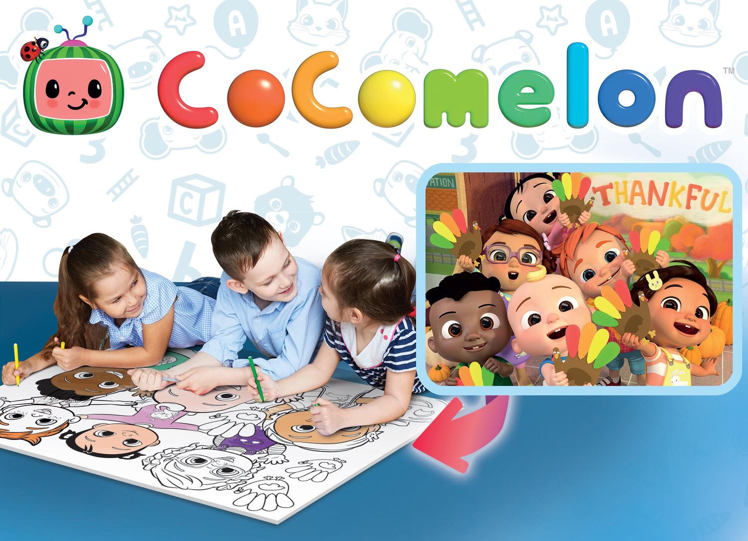Puzzle de colorat maxi - Cocomelon si prietenii (60 piese) [2]