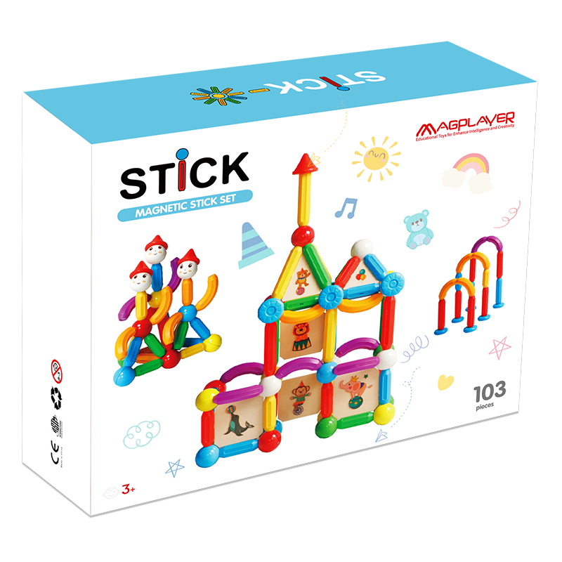 Set de constructie magnetic - STICK (103 piese) [1]