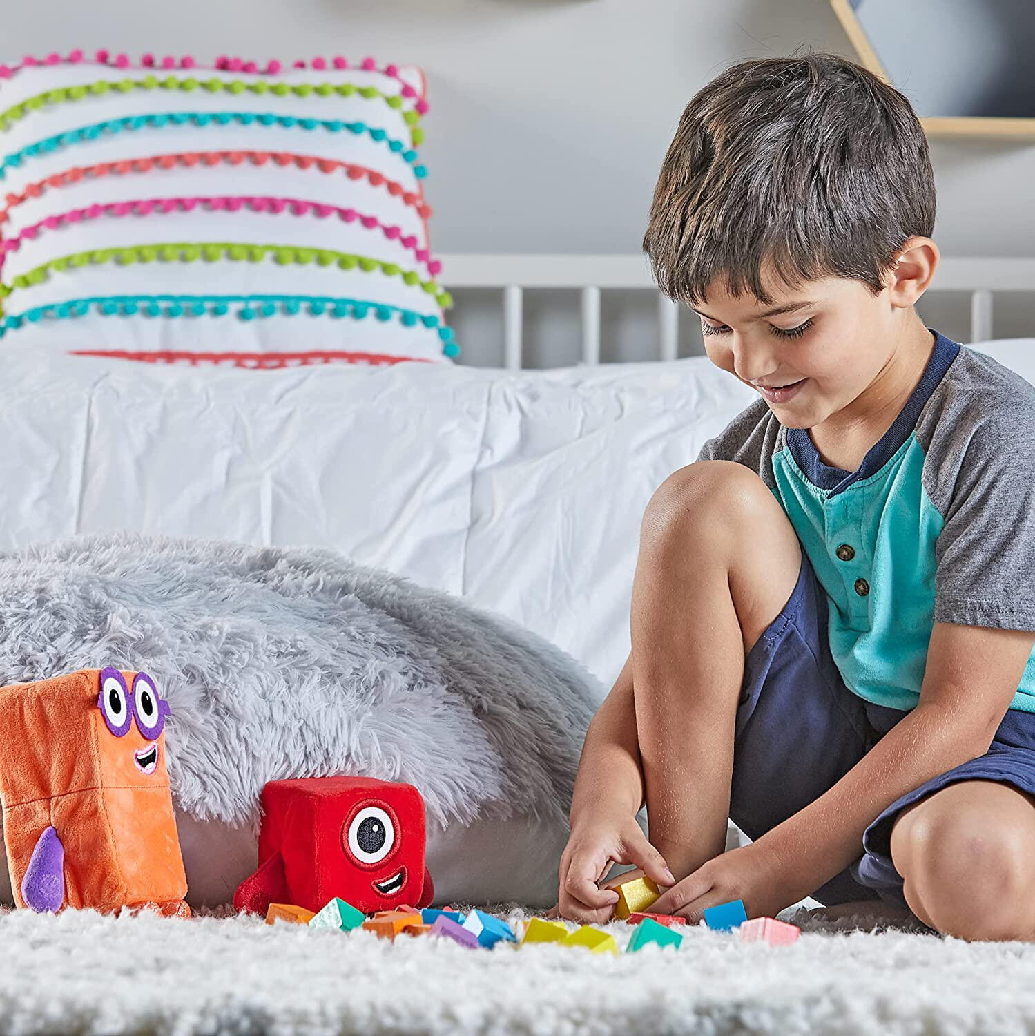 Jucarii Educative - Set mascote din plus Numberblocks - Unu & Doi