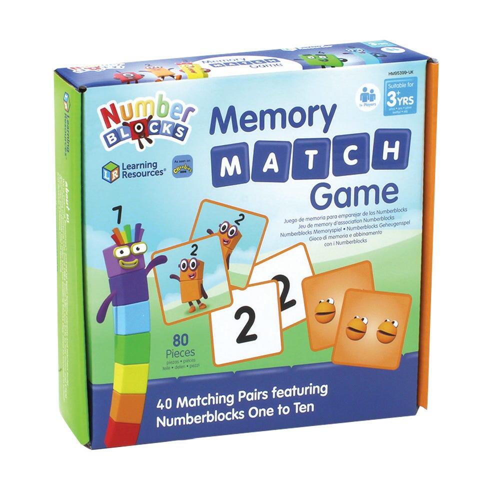 Jucarii Educative - Joc de memorie - Numberblocks