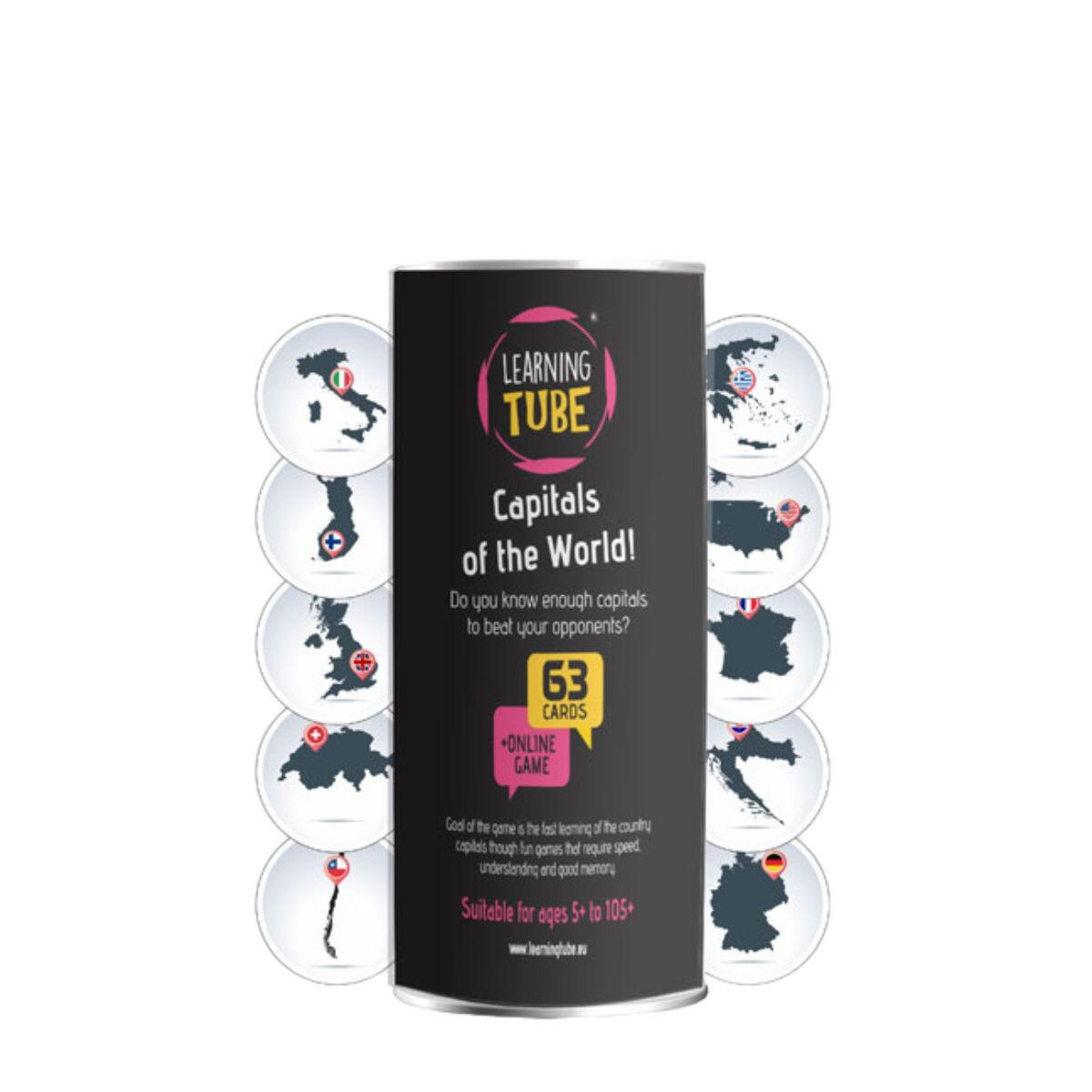 Jocuri de Logica - Joc Learning Tube® - Capitalele lumii