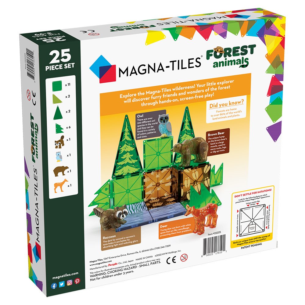 Magna-Tiles Forest Animals, set magnetic [12]