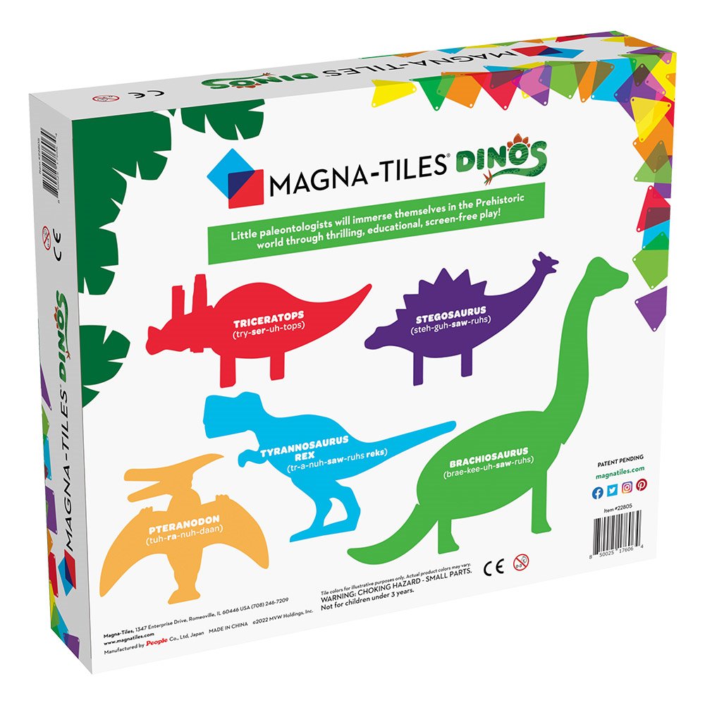 Magna Tiles Dinos, set 5 figurine magnetice [12]