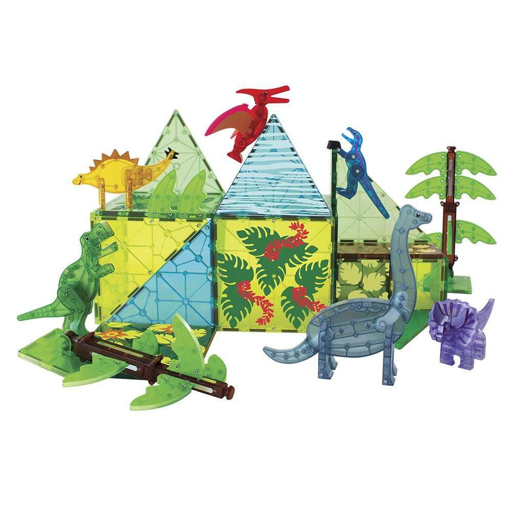 Magna-Tiles Dino World XL, set magnetic 50 de piese [8]