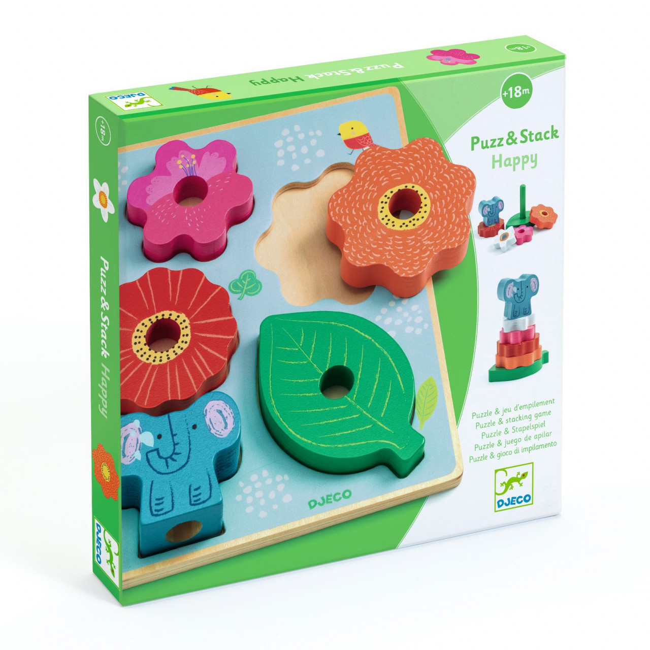 Puzzle si joc de stivuire, Djeco [1]