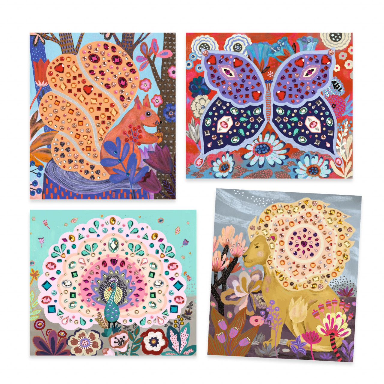 Set creativ cu strasuri Frumusete salbatica, Djeco [5]
