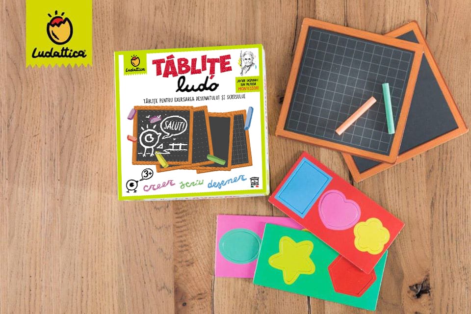 Joc Montessori Tablitele Ludo, exersare a manualitatii, Ludattica, 2-3 ani + [2]
