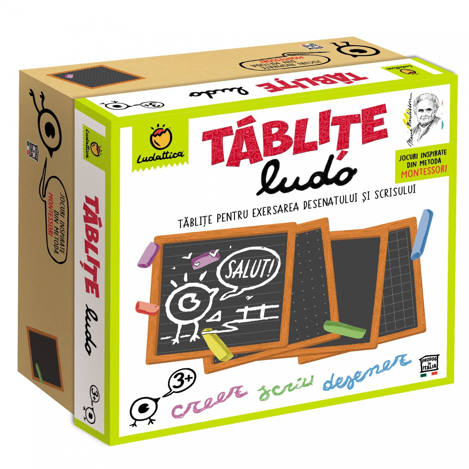 Joc Montessori Tablitele Ludo, exersare a manualitatii, Ludattica, 2-3 ani + [1]