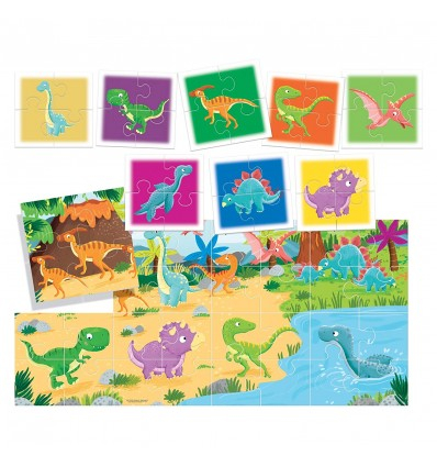 Headu Teacher Tested - 8 si 1 Puzzle Dinozauri [2]