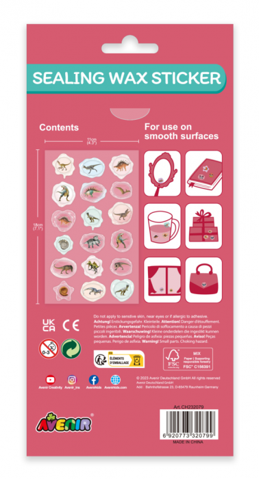 Abtibilduri imitatie sigiliu - Dinozauri, colectia Creatii Naturale [2]